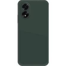 Bezos Oppo A38 Uyumlu Kılıf First Silikon - Koyu Yeşil