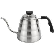 Barista Kahve Gooseneck Kettle - Çelik Kahve Demleme Dripper Kettle - Indüksiyonlu - Paslanmaz Çelik - 1200 ml