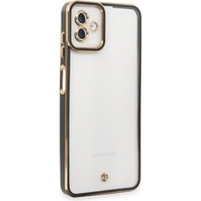 Bezos Samsung Galaxy A04 Uyumlu Kılıf Liva Lens Silikon - Siyah