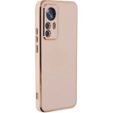 Bezos Xiaomi Mi 12T Pro Uyumlu Kılıf Volet Silikon - Pembe