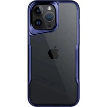 Bezos Apple iPhone 16 Pro Max Uyumlu Kılıf Boyi Silikon Kapak - Lacivert