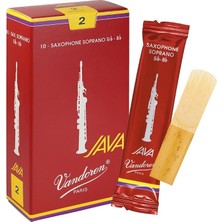 SR302R Java Filed Kırmızı Kesim Soprano Saksafon Kamışları (Güç 2) (10'lu Paket)
