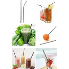 Li Paslanmaz Çelik Pipet + Temizleme Fırçası