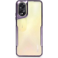 Bezos Oppo A38 Uyumlu Kılıf Boyi Silikon Kapak - Derin Mor