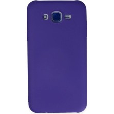Bezos Samsung Galaxy J7 Uyumlu Kılıf Nano Içi Kadife Silikon - Mor