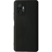 Bezos Xiaomi Redmi Note 10 Pro Uyumlu Kılıf Nano Içi Kadife Silikon - Siyah
