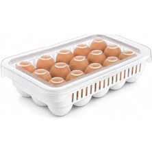 Home 15 Gözlü Kilitli Yumurta Saklama Kabı Plastik Yumurta Taşıma Kutusu Kapaklı Şeffaf Buzdolabı Düzenleyici Bpa Free 15'li Yumurta Organizeri
