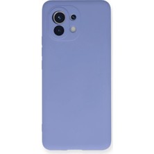 Bezos Xiaomi Mi 11 Uyumlu Kılıf Nano Içi Kadife Silikon - Lila
