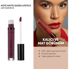 Lexroo Cosmetics Matte Queen Lipstick 18 Lead The Heart Kalıcı Likit Ruj, Mor