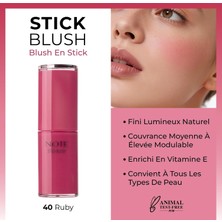 Lexroo Cosmetics Stick Blush Nemlendirici Yumuşak Stick Allık - 40 Ruby