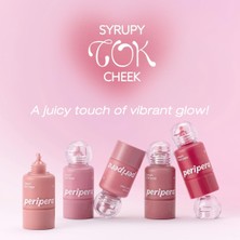 Lexroo Ince Yapılı, Ciltle Bütünleşen, Pigmentli Likit Allık Syrupy Tok Cheek (13 Lazy Apricot)
