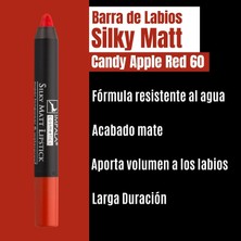 Lexroo Dudak Kalemi - Silky Matt Lipstick - Uzun Süre Kalıcı & Suya Dayanıklı No 60 Candy Apple Red