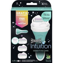Lexroo Intuition Sensitive Care Avantaj Paketi, 3 Yedek Bıçaklı Kadın Tıraş Makinesi