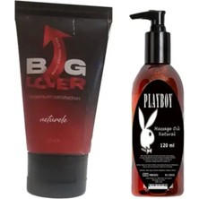 Bezos Big Lover Erkeklere Özel 50 ml Jel + Playboy Masaj Yağ 120 ml