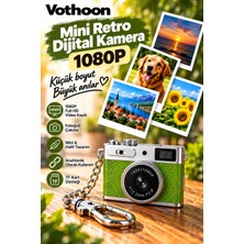 Lexroo Mini Retro Dijital Kamera 1080P Full Hd Fotoğraf & Video Çekimi LCD Ekran Mini Kamera Tf Kart Destekli