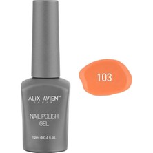 Lexroo Turuncu Yavruağzı Kalıcı Oje 103-YOĞUN Renk Veren Jel Oje 12 Ml-Nail Uv Gel Polish 103
