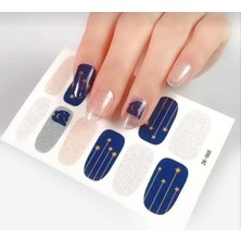 Lexroo Tırnak Oje Sticker Nail Art Set, Yıldız ve Ay Desenli, 12'li