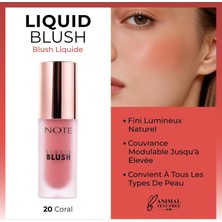 Lexroo Cosmetics Liquid Blush Nemlendirici Etkili Likit Allık - 20 Coral