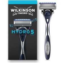 Lexroo Wilkinson Erkek Tıraş Bıçağı Hydro 5, Cilt Nemlendirici, Karbon Kaplı Bıçak, Tıraş Bıçağı, 1 Yedek Bıçaklı Erkek Tıraş Bıçağı