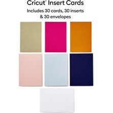 Burada Bulabilirsin Cricut Insert Cards / Sensei / 12,1 cm x 16,8 cm (Cricut - Boyut R40) / 30'lu Paket / Cricut Kart Matı ile Kullanım Için - 2 x 2