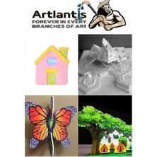 Burada Bulabilirsin Artlantis Maket Kartonu Beyaz Fotoblok 3 mm 50X70 cm 5 Adet Hobi Sanat Okul Köpüklü Straforlu Maket Kartonu