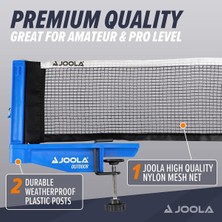 Burada Bulabilirsin Joola Tischtennisnetz Outdoor Garnitur Freizeitsport - Netzspannung Verstellbar In Praktischer Tasche, Blau, One Size