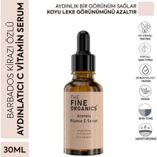 5 Adet The Fine Organics Barbados Kirazı Özlü Aydınlatıcı ve C Vitamini Yüz Serumu 30 ml