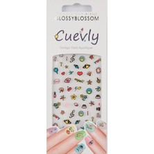 Glossy Blossom Tırnak Süsleme Sticker CUEVLY-96678
