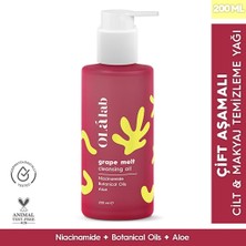 4 Adet Olalab Arındırıcı Makyaj Temizleyici Çift Aşamalı Yüz Temizleme Yağı 200 ml
