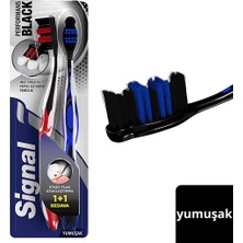4 Adet Signal Performans Black Etkili Plak Uzaklaştırma Diş Fırçası 1+1 (Yumuşak)