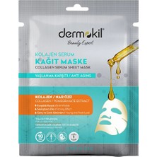 4 Adet Dermokil Kolajen Içerikli Kağıt Serum Maske