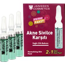 4 Adet Janssen Cosmetics Akne Karşıtı Yağlı Cilt Ampulü 3'lü