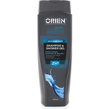 3 Adet Orien Men 2'si 1 Arada Kepek Karşıtı Şampuan & Duş Jeli 400 ml