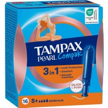 2 Adet Tampax Pearl Compak Tampon Super+ 16'lı
