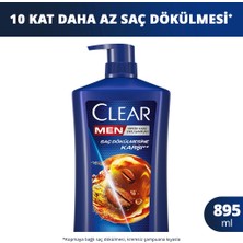 2 Adet Clear Men Kepeğe ve Saç Dökülmesine Karşı Etkili Ekstra Büyük Boy Şampuan 895 ml