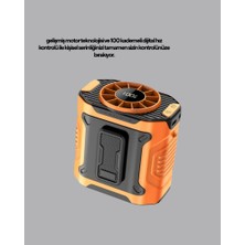 Zero Land Metemix Turbo Mini Taşınabilir Fan – 100 Kademeli Dijital Hız  ve Type-C Şarj (Kopya)