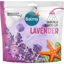 2 Adet Balmy Lavanta Sabunlu Banyo Lifi 1 Adet