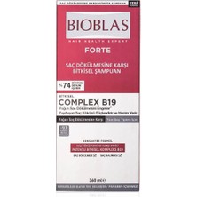 3 Adet Bioblas Şampuan Forte Yoğun Saç Dökülmesine Karşı Etkili 360 ml