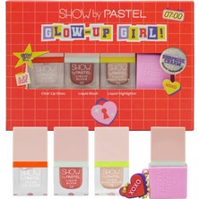 2 Adet Show By Pastel Mini Makyaj Kiti Blush & Highlighter & Lip Gloss Glow Up Girl - Xoxo 1 Adet