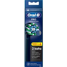 3 Adet Oral-B Şarjlı Diş Fırçası Yedek Başlığı Cross Action X-Filament 4 Adet