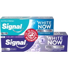 4 Adet Signal Diş Macunu White Now Color Correct 75 ml + White Now Extra Fresh 50 ml 75 ml + 50 ml