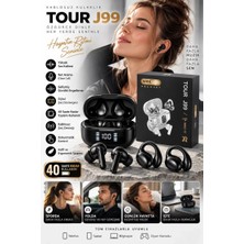 Çamaşır Kenti Home Küpe Tasarımını Sevenlere 4 Kulaklıklı Bluetooth Kulaklık Seti Kulağa Girmeyen Tasarım