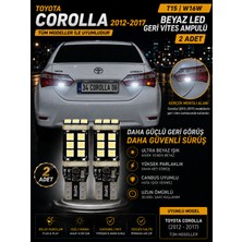 Duolight Toyota Corolla (2012-2017) ile Uyumlu T15 W16W Beyaz LED Geri Vites Ampulü Canbus 2 Adet