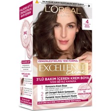 L'Oréal Paris 4 Adet L Oréal Paris Excellence Creme Saç Boyası Koyu Kahve 4 1 Adet