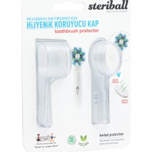 2 Adet Steriball Elektrikli-Pilli Diş Fırçası Hijyenik Diş Fırçası Koruma Kabı 1 Adet