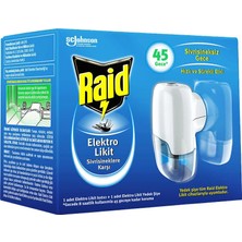 2 Adet Raid Elektro Likit 1 Yedek 45 Gece Sivrisineklere Karşı