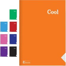 5 Adet Keskin Color Cool Dikişli Pp Kapak A5 Kareli Defter 60 Yaprak