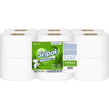 Selpak Profesyonel Recycled Içten Çekmeli Tuvalet Kağıdı 12'li