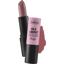 3 Adet Callista All About Color Lipstick Mat Görünümlü Ruj NO:503 Table For Two Pembe 1 Adet