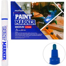 2 Adet Munhwa Paint Marker Kalem Mavi 12'li Paket